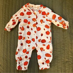 Newborn Baby Cat & Jack Pumpkin Long-Sleeved Onesie